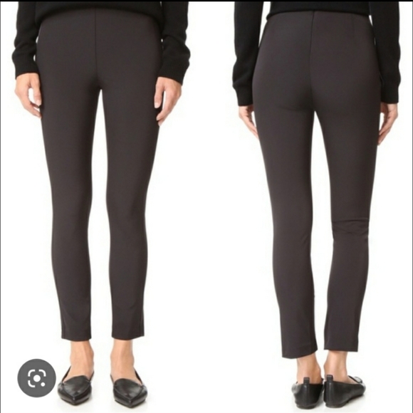 Theory Navalane Becker Skinny Pants Black Slim Fit Stovepipe Straight Trousers 4 - Picture 8 of 10